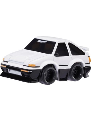 Nacario Mgae Cartuned Jdm Seri 1 1985-87 Sprinter Trueno Gt-Apex AE86, Siyah Beyaz, Diecast Metal Oyuncak Araba, Koleksiyon