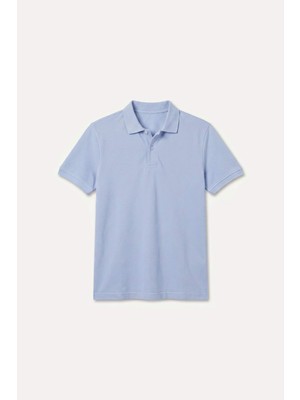 DeFacto %100 Pamuk Regular Fit Leylak Polo Tişört E9504AX26SP