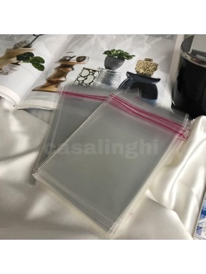 Nacario 10X15 cm (Kapak Payı Dahil) Kendinden Yapışkanlı Jelatin Poşet Şeffaf Opp Torba - 100 Adet