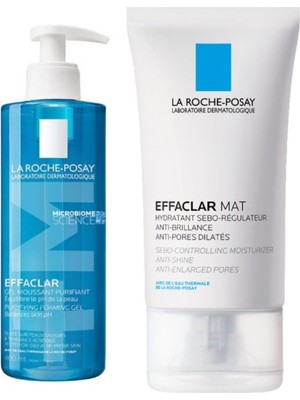 Nacario La Roche Posay Effaclar Jel 400 ml + Effaclar Mat Nemlendirici 40 ml Set