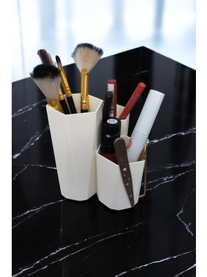 Nacario Makyaj Organizer ve Fırçalık Çok Amaçlı Düzenleyici, QWV34QW3