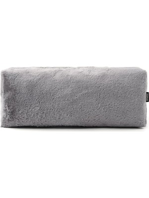Nacario Shaka Gri SHK268 Xl Boy Peluş Kumaş Saç Şekillendirici Makyaj ve Seyahat Çantası