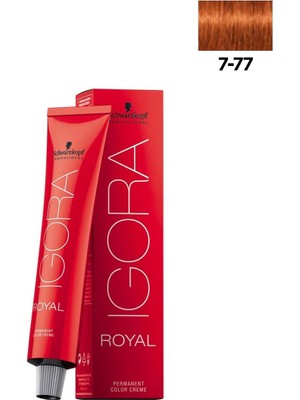 Nacario Schwarzkopf Igora Royal 7-77 Kumral-Yoğun Bakır