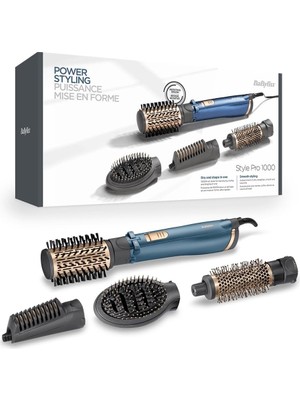 Nacario Babyliss Hava Üflemeli Döner Başlıklı Saç Şekillendirici Set Stylepro, 1000W, 4 Başlık, Iyon Teknolojisi, AS965E