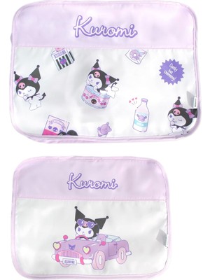 Nacario Mınıso Sanrio Lisanslı Seyahat Çantası 2 Adet Kuromi
