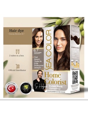 Nacario Sea Color Home Colorist Set Saç Boyası 6.7 Kakao Kumral Cocoa Brown