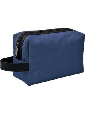 Nacario Boldy Kozmetik Çantası-Tıraş Çantası-Seyahat Çantası-Makyaj Çantası-Traş-El Çantası-Handbag (Lacivert)