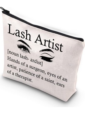 Nacario Lash Tech Makyaj Çantası Hediye Makyaj Sanatçısı Iş Arkadaşı Hediye Salon Hediye Stilist Hediye Estetisyen Hediye Kirpik Sanatçı Kozmetik Çantası
