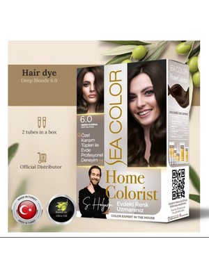 Nacario Sea Color Home Colorist Set Saç Boyası 6.0 Derin Kumral Deep Blonde