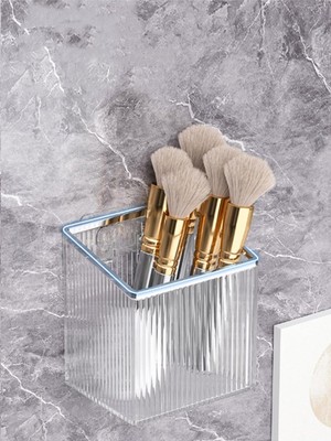 Nacario Hedi's Home Yapışkanlı Mutfak Banyo Organizer Kozmetik Düzenleyici Transparan Açık
