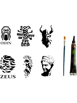 Nacario Mitolojik Inançlar Hint Kınasıyla Geçici Dövme Seti