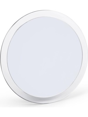 Nacario Jerdon Şeffaf Taşınabilir Makyaj Aynası - 22 cm Çapında Makyaj Aynası Vantuzlu ve Vinil Seyahat Çantası - 5x Büyütme - Jsc5