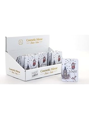 Nacario ESK-ALK2472A Taşlı Istanbul Tasarımı El Aynası Ince