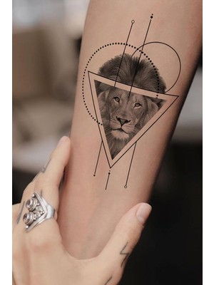 Nacario Bearpear Aslan Dövmesi Unisex Tattoo