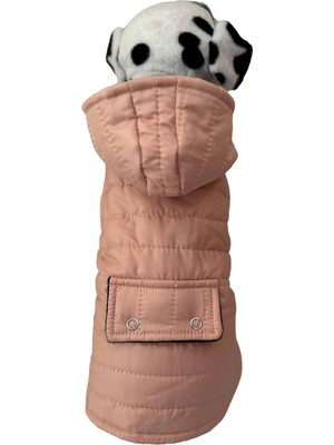 Nacario Içi Polarlı Kapitone Köpek ve Kedi Yeleği & Ceketi Yavruağzı M