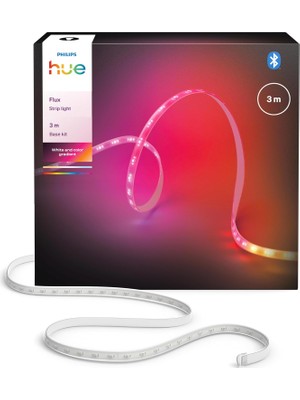 Nacario Philips Hue Flux 3 M LED Işık Şeridi, 1200 Lm, Canlı Renkler, Esnek Iç Aydınlatma, Chromasync Renk Karışımı, Rgbwwıc, Kesilebilir, Genişletilebilir, Tekrar Kullanılabilir, Uygulama ve Sesli Kontrol