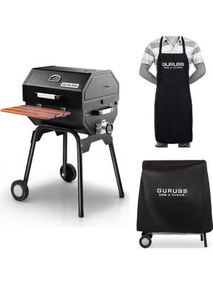 Nacario Guruss Takım Mangal + Kılıf + Önlük 50 cm