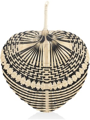 Nacario The Mia Dekoratif Bambu Duvar Dekoru Siyah 29X29X39 cm