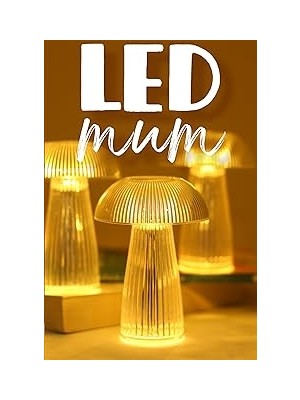 Nacario 3 Adet LED Mum Kristal Tip Pil Dahil Dumansız Alev Ledli Yapay Dekoratif Mum Işığı Şeffaf PT429
