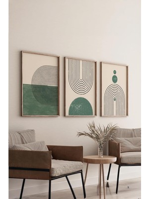Nacario Artavessa Gerçek Ahşap Çerçeveli 3 Parça 3D Poster Tablo Seti - 3DARTSOHOSET19-3348