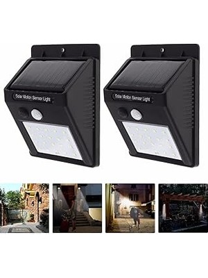 Nacario Solar Light Güneş Enerjili 20 Ledli Bahçe Aydınlatma