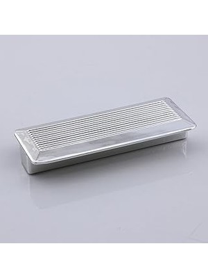 Nacario Elit Gümüş Plastik Kulp 64 mm Mutfak Mobilya Çekmece Mutfak Dolap Dolabı Kulpları Kapak Kulbu 6.4 cm