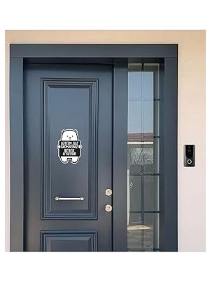 Nacario Lütfen Zile Basmayınız - Bebek Uyuyor Ayıcık Sticker