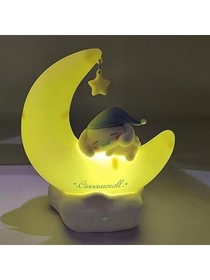 Nacario Kawaii Gece Lambası Sevimli Anime Karakter LED Işık Güzel Lamba Oda Dekor Eşyaları Şarj Edilebilir Masa Lambası Kızlar Çocuklar Için Sanat Eseri Dekor (Kutulu Cnm).