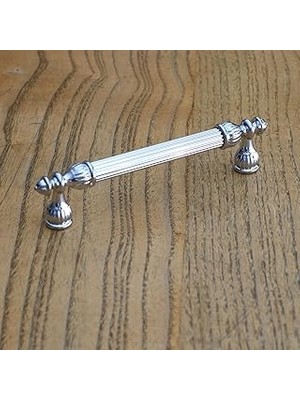 Nacario 10 Adet Şah 96 mm Krom Renk Kulp Metal Mobilya Dolap Çekmece Kapak Mutfak Kulplar Kulbu Dolabı Kulpu