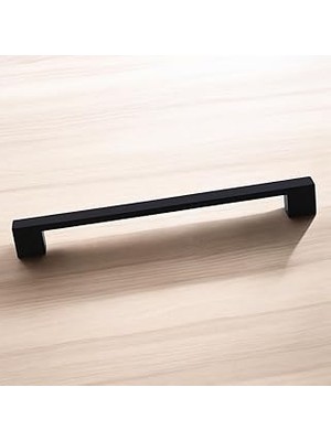 Nacario Orta Köprü (160 mm - 16 Cm) Siyah Metal Mobilya Mutfak Çekmece Dolap Dolabı Kulbu Kulpu Kulpları
