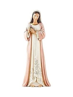 Nacario Christian Brands 1 Adet Madonna Of The Rose Heykeli