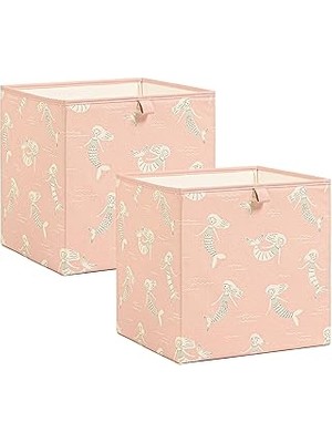 Nacario Ocean Home Textile 2'li Çocuk Odası Deniz Kızı Kutu Set 33 x 30 x 33 cm