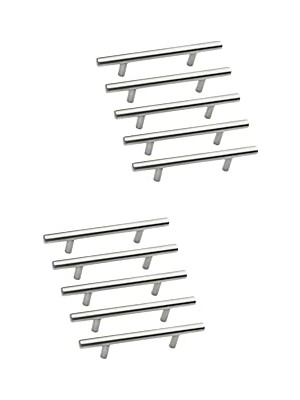 Nacario Paslanmaz Metal Kulp, Inox Dolap Çekmece Mobilya Kulbu, Tv Ünitesi Yatak Odası Vestiyer Mutfak Için (224 Mm, Adet, 10)