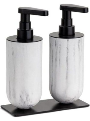Nacario System Sıvı Sabunluk Mermer Desenli/siyah Renk 208X87X170 mm