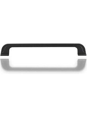 Nacario 10 Adet Alperen Düz Mobilya Mutfak Dolabı Çekmece Dolap Kulpu 128 Mm-12.8 cm Kulbu Siyah Metal Kulp