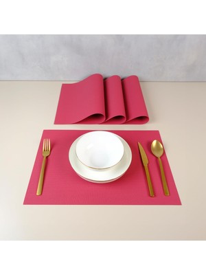 Nacario Maxstyle Serene Burgundy 4 Parça Amerikan Servis 30X45 cm