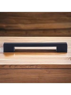 Nacario (Sert Plastik) 20 Adet Köprü 192 mm Siyah Mobilya Mutfak Çekmece Dolabı Dolap Kulbu Kulpu Kulpları