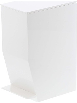 Nacario Yamazakı Çöp Kutusu, Plastik, Beyaz, 19 x 12 x 27,5 cm