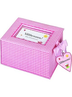 Nacario Baby-Schatzkästchen "willkommen!" (Rosa)