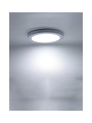 Nacario 20W Gece Gündüz Sensörlü Sıva Üstü Tavan Armatür Cata Bologna Slim Kasa Panel LED Armatür 2100 Lm (Beyaz Işık)