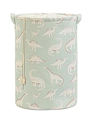 Nacario Ocean Home Textile Çocuk Odası Ağzı Büzgülü Dinozor Oyuncak Sepeti 36 x 48 cm