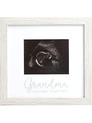 Nacario Kate & Milo Rustik Büyükanne Sonogram Resim Çerçevesi, Hamilelik Duyurusu, Ultrason Bebek Fotoğraf Çerçevesi, Cinsiyet-Nötr Bebek Hatıra Çerçevesi, Masa Üstü ve Duvar Dekoru, 4x5 Fotoğraf Ekleme,