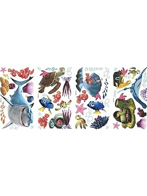 Nacario Roommates RMK2059SCS Rm – Disney Her Nemo Duvar Dövmesi, Pvc, Renkli, 29 x 13 x 2,5 cm