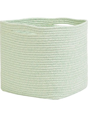 Nacario Ocean Home Textile Mint Kırçıllı Pamuklu Sepet 30 x 30 x 30 cm