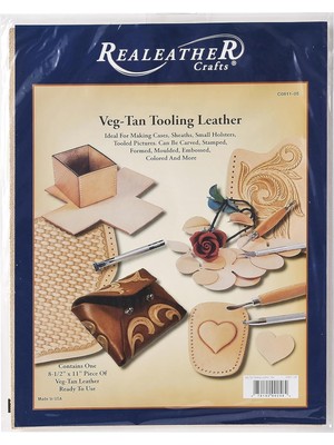 Nacario Real Leather Crafts C0811 05 Alet Deri Parçası, Orta Ağırlık, 21,6 x 27,9 Cm, Doğal