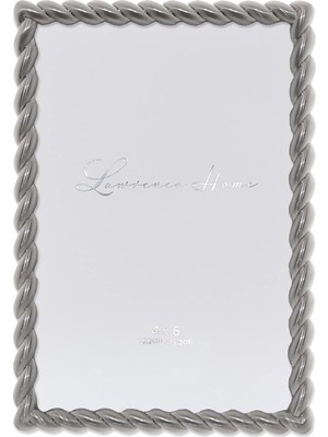 Nacario Lawrence Frames 4x6 Fırçalanmış Nikel Metal Resim Çerçevesi Halat Tasarımlı