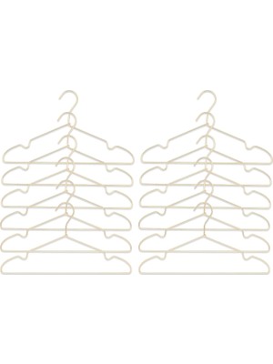 Nacario Ocean Home Textile 12'li Altın Renk Metal Giysi Askısı 22 x 41 x 0.4 cm