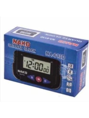 Nacario Nako Mini Saat - Dijital Masa Saati - Araç Saati Alarm Kronometre - Mini Kenko