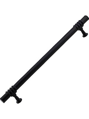 Nacario Eylül (160 mm - 16 Cm) Siyah Metal Mobilya Mutfak Çekmece Dolap Dolabı Kapak Kulbu Kulpu Kulpları