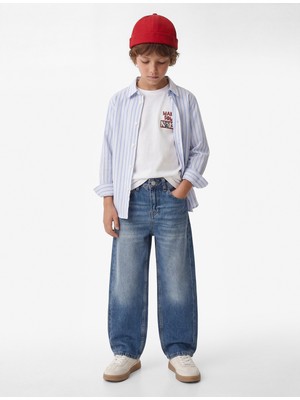 Koton Pamuklu Cepli Rahat Kesim Denim Pantolon